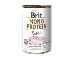 Brit BRIT Mono Protein Rabbit - mokra karma z królikiem dla psa - 400 g