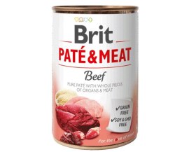 Brit BRIT PATÉ & MEAT z wołowiną - mokra karma dla psa - puszka - 400 g