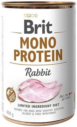 Brit Brit Mono Protein Rabbit - karma mokra dla psa - 400g