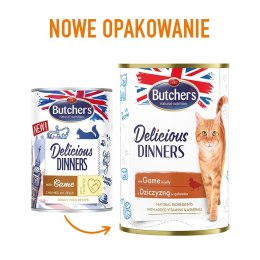 Butcher's BUTCHER'S Delicious Dinners Kawałki z dziczyzną w galaretce - mokra karma dla kota - 400 g