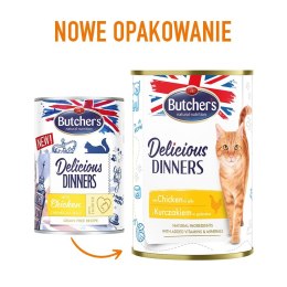 Butcher's BUTCHER'S Delicious Dinners Kawałki z kurczakiem w galaretce - mokra karma dla kota - 400 g