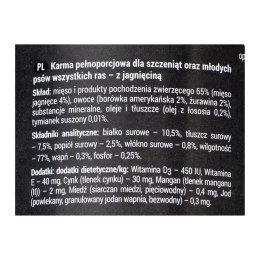 DOLINA NOTECI DOLINA NOTECI Rafi junior z jagnięciną, żurawiną i borówką - mokra karma dla szczeniąt - 400 g