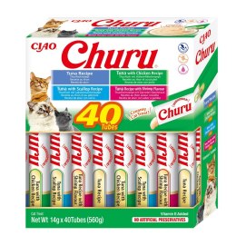 INABA INABA CAT CHURU VARIETIES tuńczyk - przysmak dla kota 40x14 g