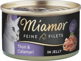 Miamor MIAMOR Feine Filets - filety mięsne smak: tuńczyk z kalmarem puszka 100g