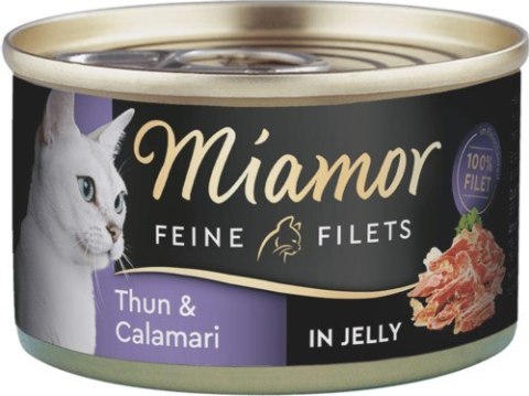 Miamor MIAMOR Feine Filets - filety mięsne smak: tuńczyk z kalmarem puszka 100g