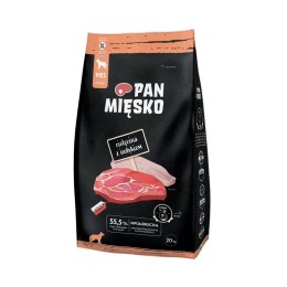 PAN MIĘSKO Pan Mięsko Cielęcina z Indykiem dla psa XL 20kg