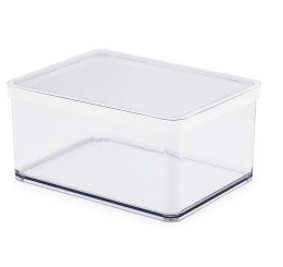 Rotho Rotho Pojemnik na przysmaki szeroki 2.25L LOFT transparentny/biały