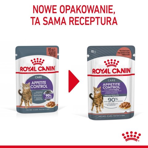 Royal Canin ROYAL CANIN FCN Appetite Control w sosie - mokra karma dla kota dorosłego - 12x85g Royal Canin ROYAL CANIN FCN Appetite Control w sosie - mokra karma dla kota dorosłego - 12x85g