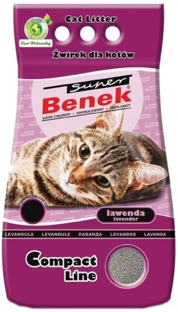 Super Benek CERTECH Super Benek Compact Lawenda - żwirek dla kota zbrylający 25 l