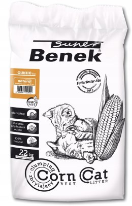 Super Benek SUPER BENEK Corn Cat Naturalny - żwirek do kuwety - 35 l