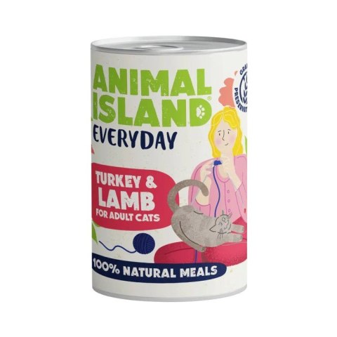 ANIMAL ISLAND ANIMAL ISLAND Indyk i jagnięcina - Karma mokra dla kotów - 400g