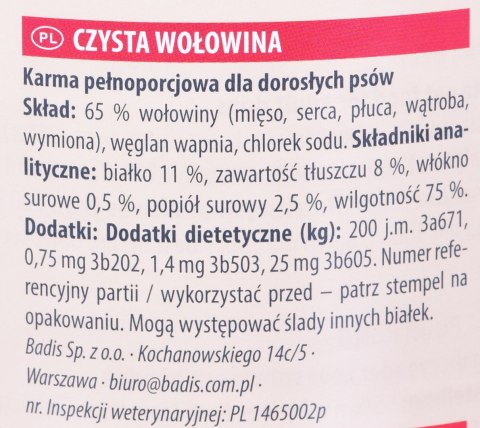 Animonda ANIMONDA GranCarno Single Protein wołowina - mokra karma dla psa - 800g Animonda ANIMONDA GranCarno Single Protein wołowina - mokra karma dla psa - 800g