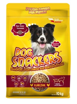 BIOFEED BIOFEED DOG SNACKERS ADULT KURCZAK 10KG