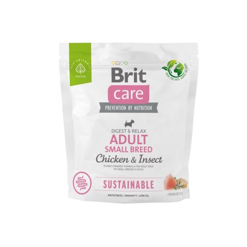 Brit BRIT Care Sustainable Adult Small Breed Chicken & Insect - sucha karma dla psa - 1 kg