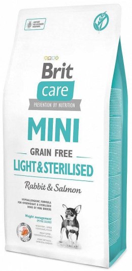 Brit Brit Care Mini Grain Free Light&Sterilised - sucha karma dla psów dorosłych małych ras z nadwagą i po sterylizacji - 2 kg