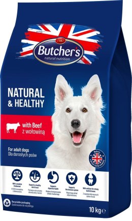 Butcher's Butcher's Natural&Healthy z wołowiną - sucha karma dla psa - 10 kg