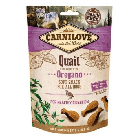 CARNILOVE CARNILOVE Soft Moist Snack Quail+Oregano - przysmak dla psa - 200 g