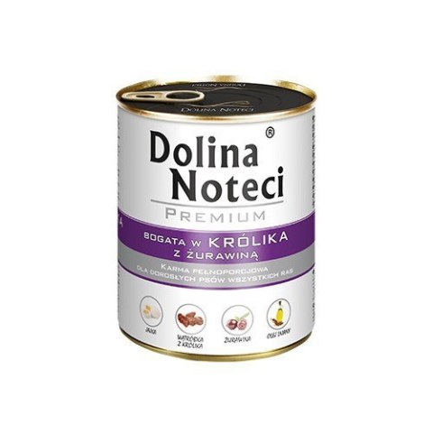 DOLINA NOTECI DOLINA NOTECI Premium bogata w królika z żurawiną - mokra karma dla psa - 800 g