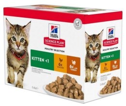 Hill's HILL'S Feline Kitten Multipack Poultry - saszetka 12x85g