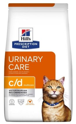 Hill's HILL'S Prescription Diet Feline c/d Urinary Care - sucha karma dla kotów z chorobami układu moczowego - 1,5 kg