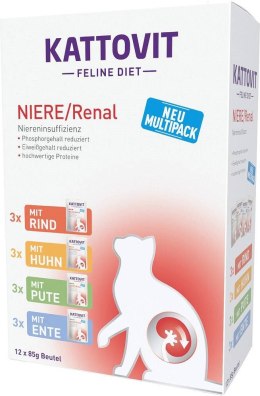 KATTOVIT KATTOVIT FELINE Zestaw na nerki 12x 85g dla kota