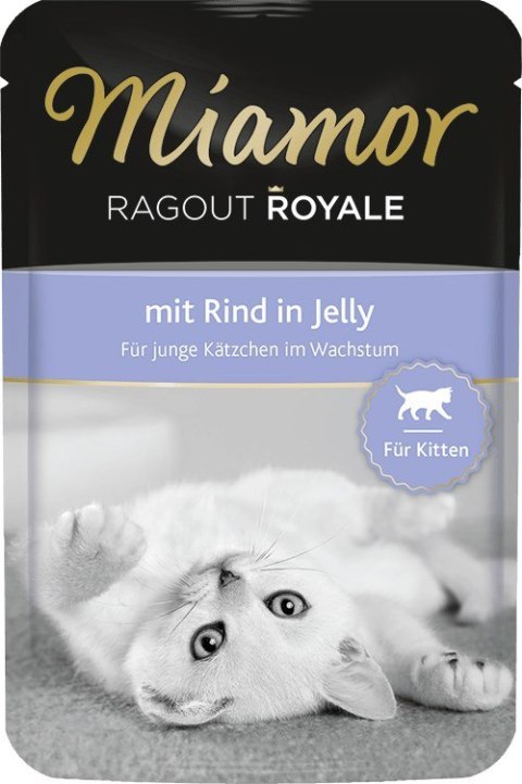 Miamor MIAMOR Ragout Royale Kitten smak: wołowina - saszetka 100g