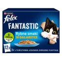 PURINA NESTLE FELIX Fantastic Ryba - mokra karma dla kota - 12x85g