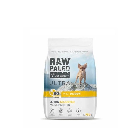 VetExpert VetExpert Raw Paleo Ultra Indyk Mini Puppy 750g