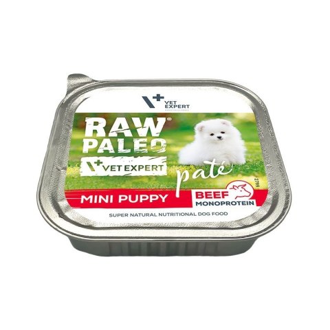 VetExpert VetExpert Raw Paleo Wołowina Pate Mini Puppy alu tray 150g VetExpert VetExpert Raw Paleo Wołowina Pate Mini Puppy alu tray 150g