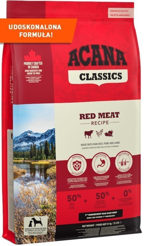 ACANA ACANA Classics Red Meat - sucha karma dla psa - 9,7 kg