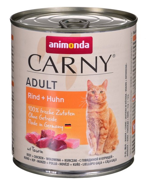 Animonda ANIMONDA Carny Adult wołowina i kurczak - mokra karma dla kota - 800g