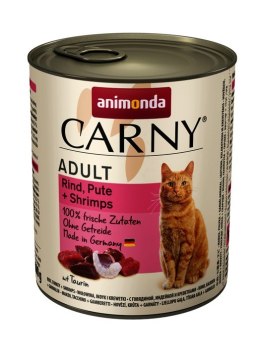 Animonda ANIMONDA Carny Adult wołowina, indyk i krewetki - mokra karma dla kota - 800g