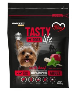 BIOFEED BIOFEED TASTY DOGS LIFE ADULT SMALL WITH BEEF 600G