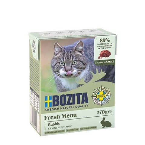 BOZITA BOZITA Mięsne kawałki z królikiem w sosie 370g BOZITA BOZITA Mięsne kawałki z królikiem w sosie 370g