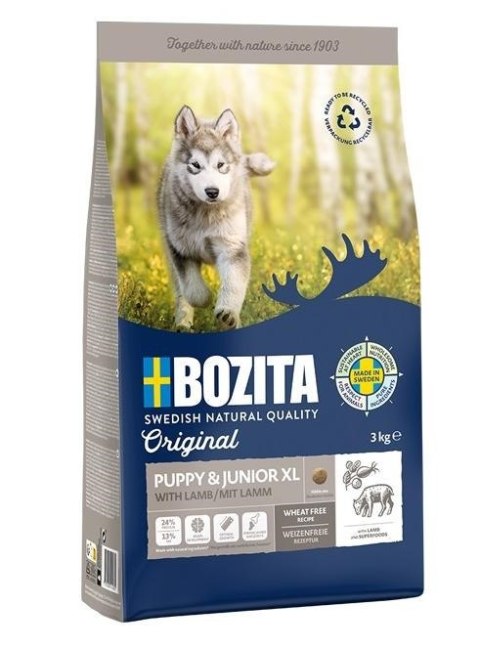 BOZITA Bozita Original Puppy & Junior XL z Jagnięciną - sucha karma dla psa - 12 kg