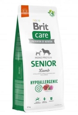 Brit BRIT Care Mono Protein Hypoallergenic Senior Jagnięcina z ryżem - sucha karma dla psa - 12 kg