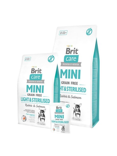 Brit Brit Care Mini Grain Free Light Sterilised - sucha karma dla psów dorosłych małych ras z nadwagą i po sterylizacji - 7 kg