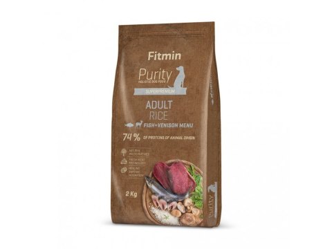 FITMIN FITMIN Purity Rice Adult Fish & Venison - sucha karma dla psów dorosłych wszystkich ras - 2kg