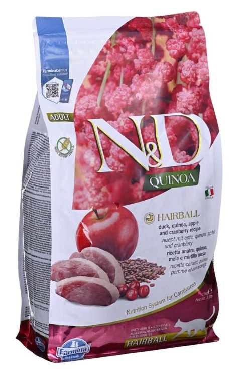 Farmina FARMINA N&D Quinoa Hairball - sucha karma dla kota - 1.5 kg