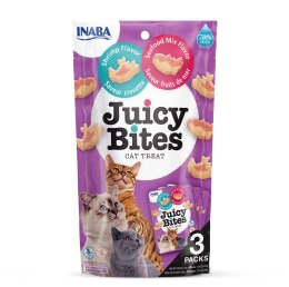 INABA INABA Juicy Bites O smaku krewetek i owoców morza - przysmak dla kota - 3x11,3 g