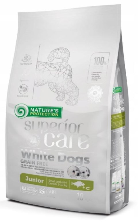 NATURE'S PROTECTION Nature's Protection White Dogs Grain Free Białoryba Junior Small and Mini Breeds 10 kg NATURE'S PROTECTION Nature's Protection White Dogs Grain Free Białoryba Junior Small and Mini Breeds 10 kg