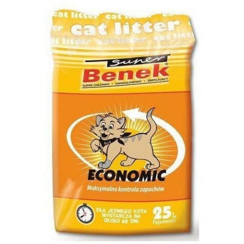 Super Benek Certech Super Benek Economic - żwirek dla kota zbrylający 25 l