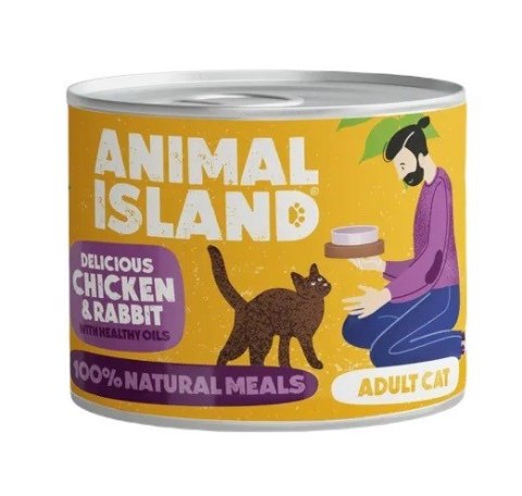 ANIMAL ISLAND ANIMAL ISLAND Kurczak i królik - Karma mokra dla kotów - 200g