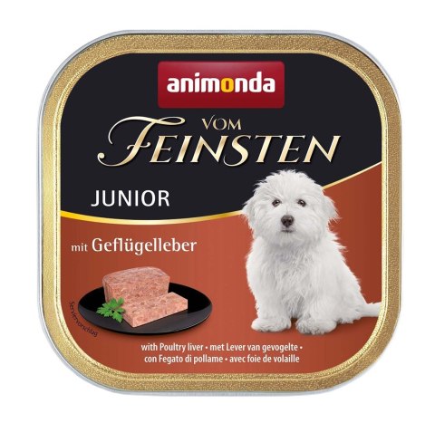 Animonda ANIMONDA Vom Feinsten Junior wątróbka drobiowa - mokra karma dla psa - 150 g