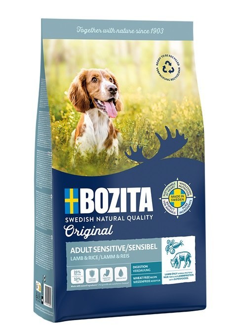 BOZITA Bozita Original Adult Sensitive Jagnięcina i Ryż - sucha karma dla psa - 12 kg