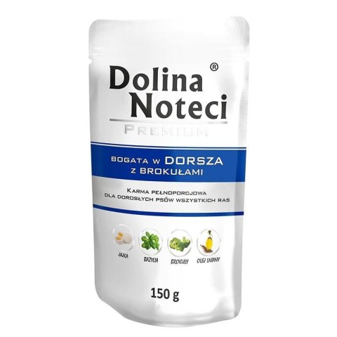 DOLINA NOTECI DOLINA NOTECI Premium bogata w dorsza z brokułami - mokra karma dla psa - 150g