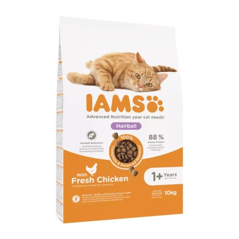 IAMS IAMS Adult Hairball Control - sucha karma dla kota - 10 kg