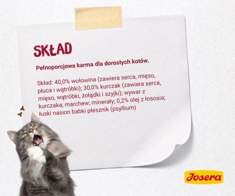 JOSERA JOSERA Pate gulasz kurczak z wołowiną - mokra karma dla kota - 85 g JOSERA JOSERA Pate gulasz kurczak z wołowiną - mokra karma dla kota - 85 g