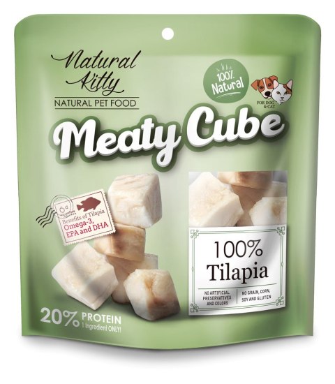 Natural Kitty MEATY CUBE 100% TILAPIA - 50g