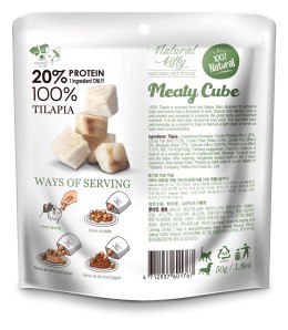 Natural Kitty MEATY CUBE 100% TILAPIA - 50g